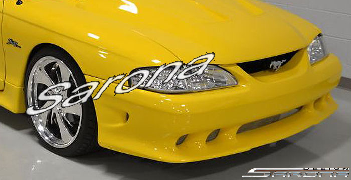 Custom Ford Mustang  Coupe & Convertible Front Bumper (1994 - 2008) - $550.00 (Part #FD-017-FB)